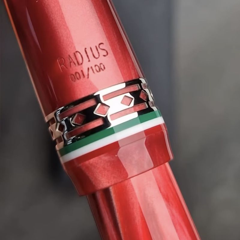 ラディウス1934　セッティモ　イタリア　レッド　万年筆