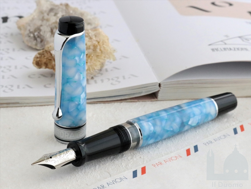 アウロラ 限定生産品 オプティマ365 チェレステ 万年筆 Aurora Optima