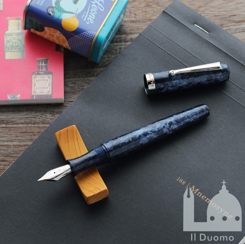 デルタ インテーザ ペトロールブルー シルバートリム 万年筆 Delta