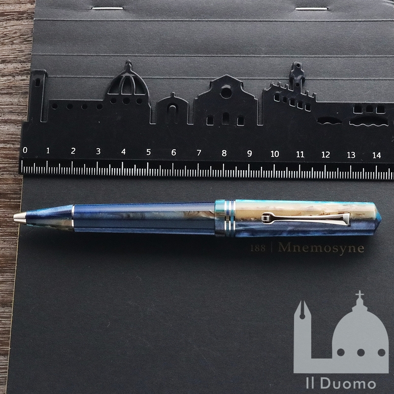 レオナルド モーメントゼロ ハワイブルー ボールペン（ゴールド