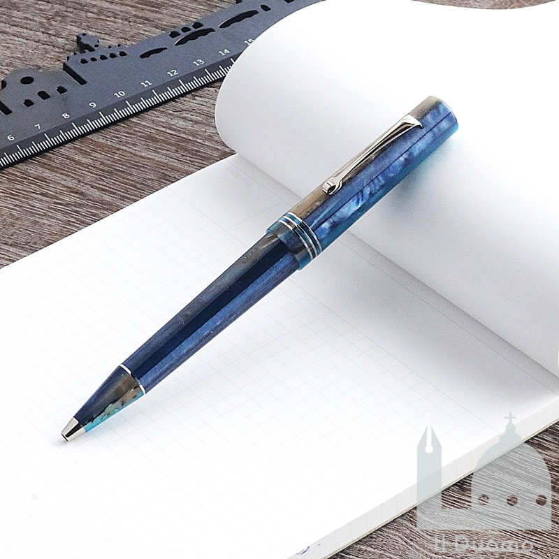 レオナルド モーメントゼロ ハワイブルー ボールペン（ゴールド