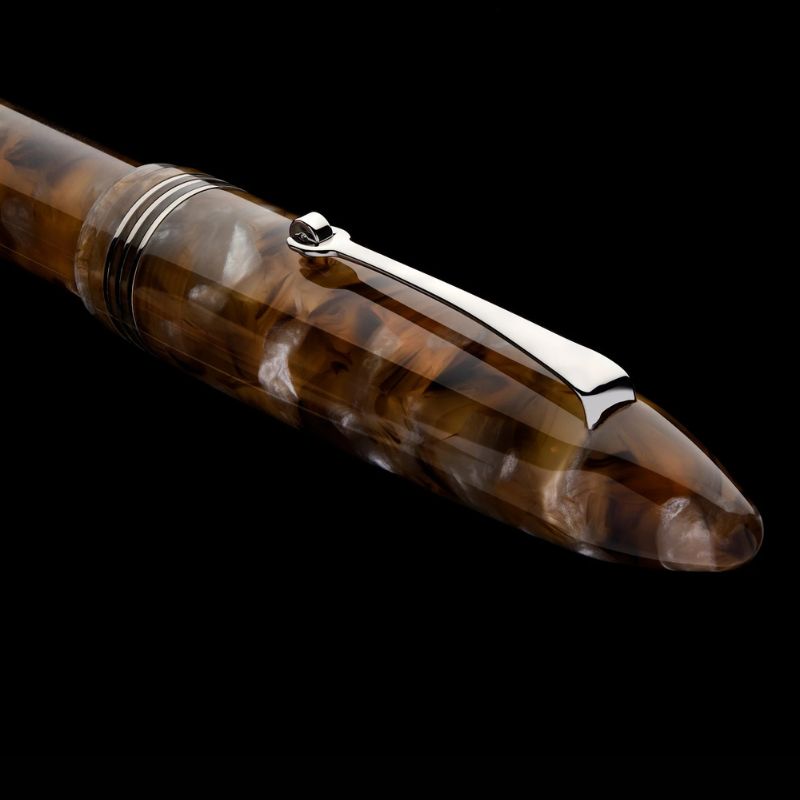 レオナルド フローレ アクアペトラ 万年筆 スチールニブ ローズゴールド 太字 レオナルド フローレ アクア・アンブラータ 万年筆 スチールニブ