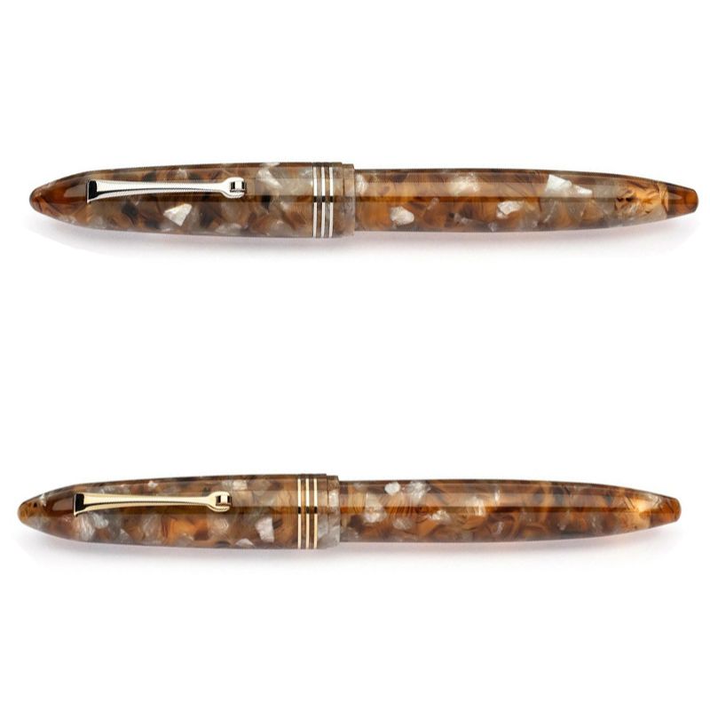 レオナルド フローレ アクアペトラ 万年筆 スチールニブ ローズゴールド 太字 レオナルド フローレ アクアペトラ 万年筆 スチールニブ ローズ