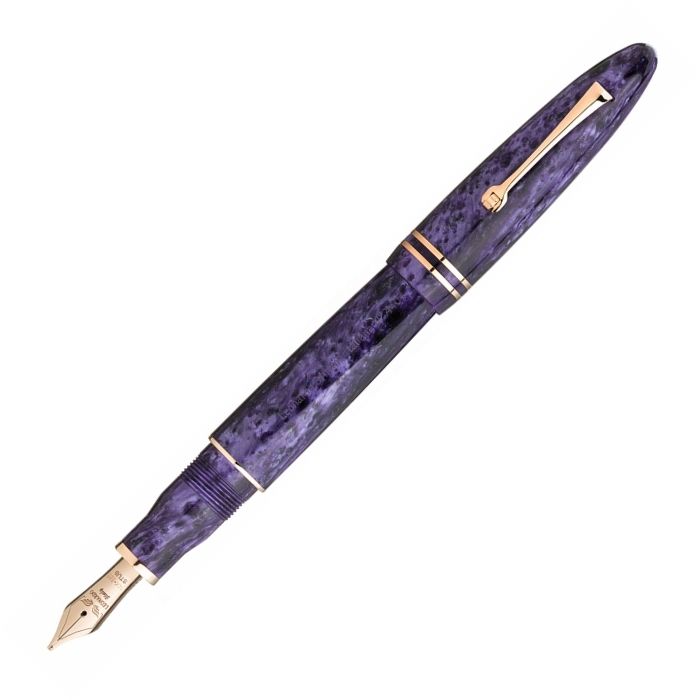 レオナルド フローレグランデ ミスティックパープル ローズゴールドトリム 万年筆 14K