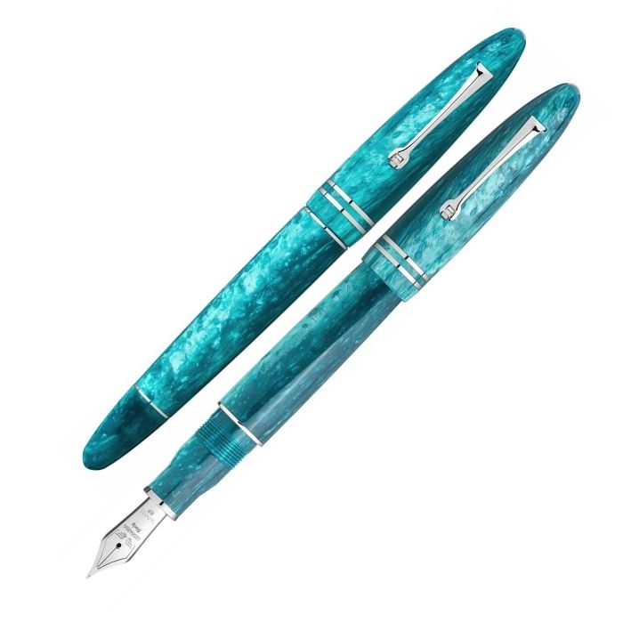 レオナルド フローレグランデ エメラルドブルー 万年筆 14k エラスティック ミュージックニブ Leonardo Furore Grande Verde Smeraldo Fountainpen 送料無料 レオナルド フローレグランデ エメラルドブルー 万年筆 14k エラスティック ミュージックニブ Leonardo Furore Grande Verde Smeraldo Fountainpen 送料無料