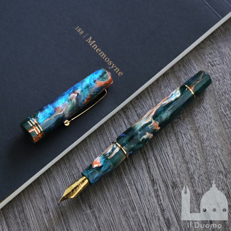 レオナルド 限定生産品 モーメントゼロ キングフィッシャー 万年筆(シリアルナンバー#20/22)
