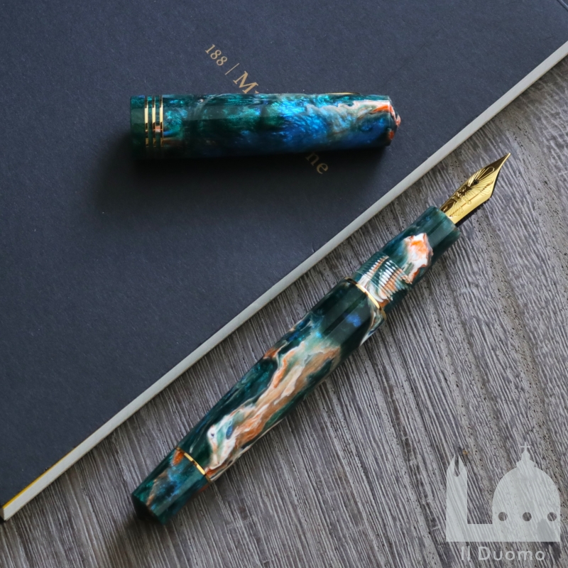 レオナルド 限定生産品 モーメントゼロ キングフィッシャー 万年筆(シリアルナンバー#20/22)
