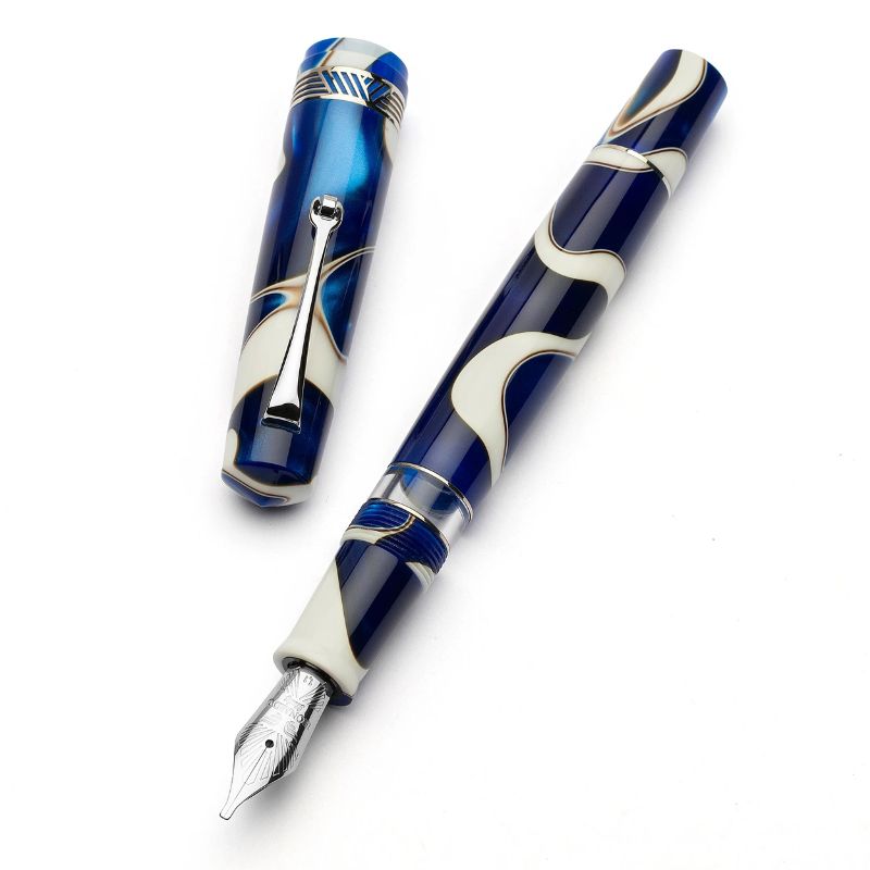 レオナルド モーメントマジコ オンダ 万年筆 (シルバートリム)