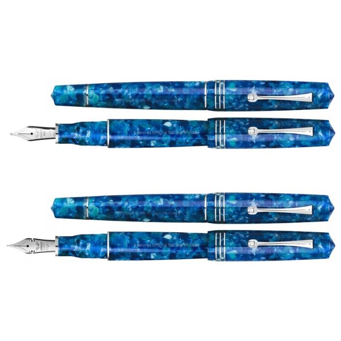 レオナルド モーメントゼログランデ マリーナカプリ 万年筆 14kt エラスティック ミュージックニブ Leonardo Momento Zero Grande Marina Capri Fountainpen 送料無料