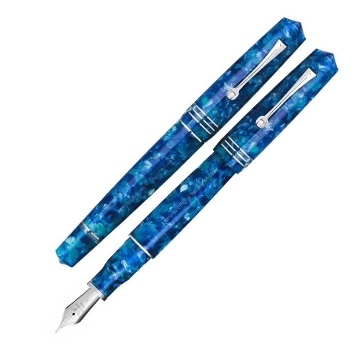 レオナルド モーメントゼログランデ2020 マリーナカプリ 万年筆 スチールニブ Leonardo Momento Zero Grande Marina Capri Fountainpen 送料無料