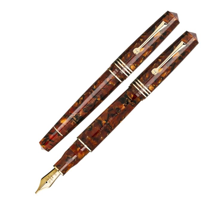 レオナルド モーメントゼロ グランデ カッパー ゴールドトリム 万年筆(スチール/14K) Leonardo Momento Zero GRANDE Copper GT