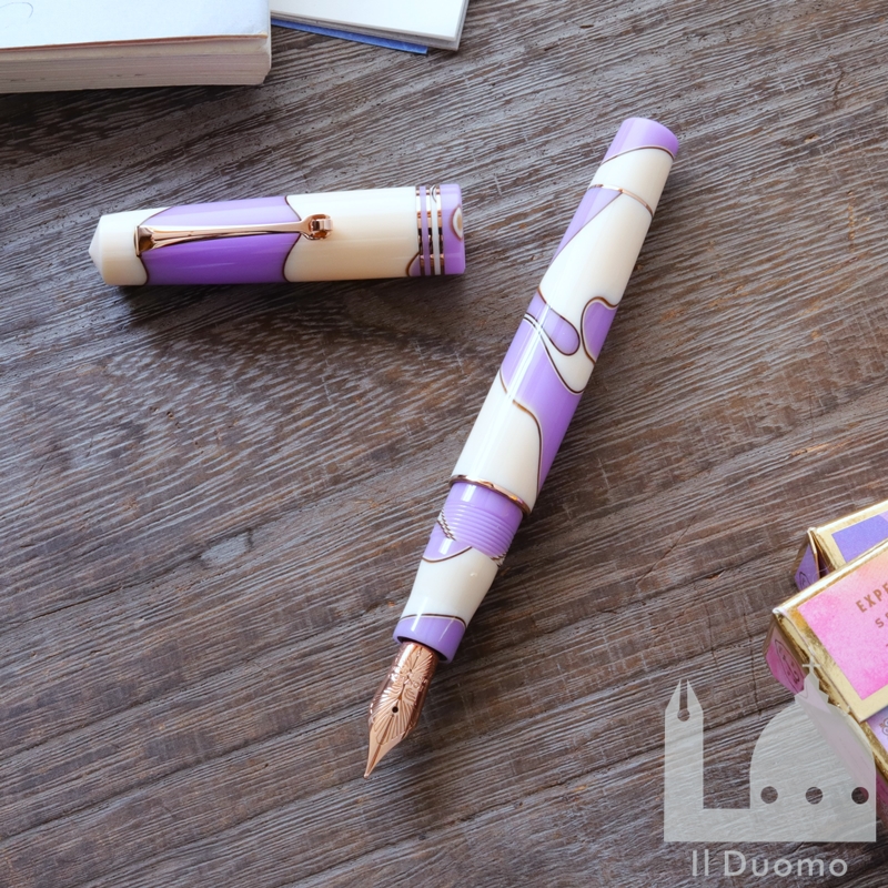 レオナルド モーメントゼロ ヌヴォラ ライラック 万年筆 (14Kニブ