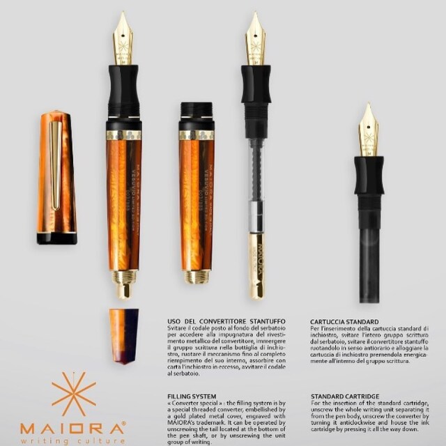 マイオーラ 限定生産品 ヴェスヴィオ 万年筆