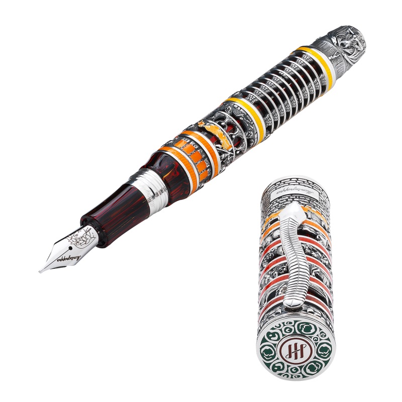 モンテグラッパ　限定生産品　ダンテ・アリギエーリ　インフェルノ　万年筆　Montegrappa Dante Alighieri INFERNO Fountain Pen