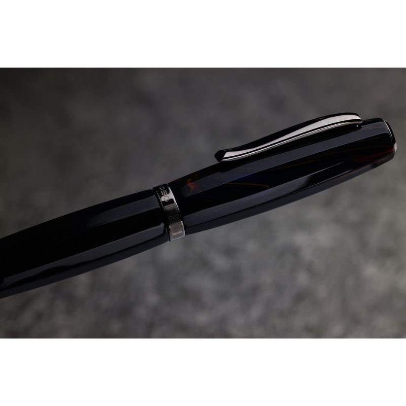 スクリーボ 限定生産品 フィール ブルーカリッフォ 万年筆 ルテニウムトリム