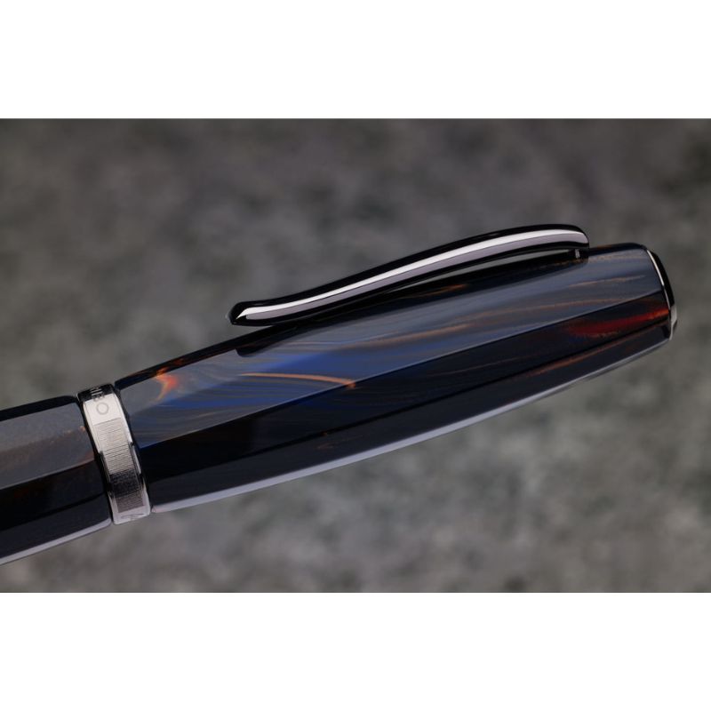 スクリーボ 限定生産品 フィール ブルーカリッフォ 万年筆 ルテニウムトリム