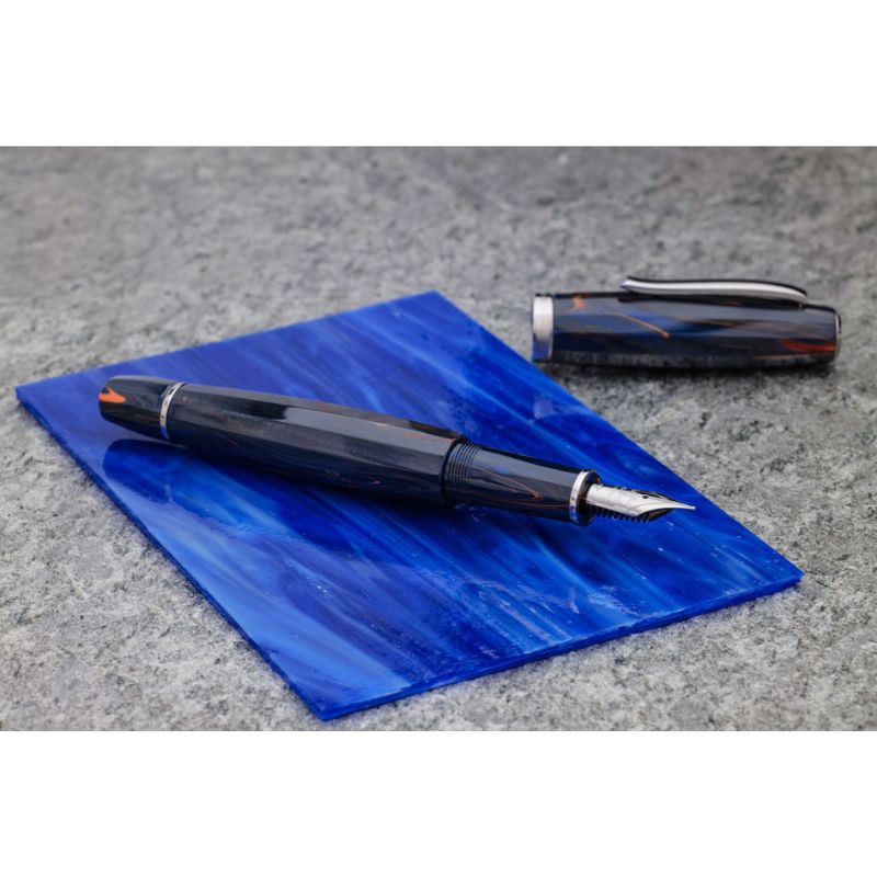 スクリーボ 限定生産品 フィール ブルーカリッフォ 万年筆 ルテニウムトリム