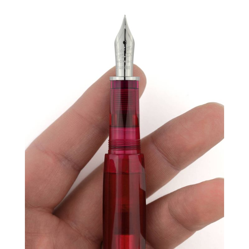 スクリーボ 限定生産品 フィール オンブレ マジェンタ 万年筆 14Kフレックス/18Kニブ SCRIBO Feel Ombre Magenta  Fountain Pen