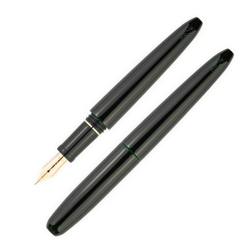 スクリーボ 限定生産品 ピウマ 溜塗り はね くろ ゴールドトリム 万年筆