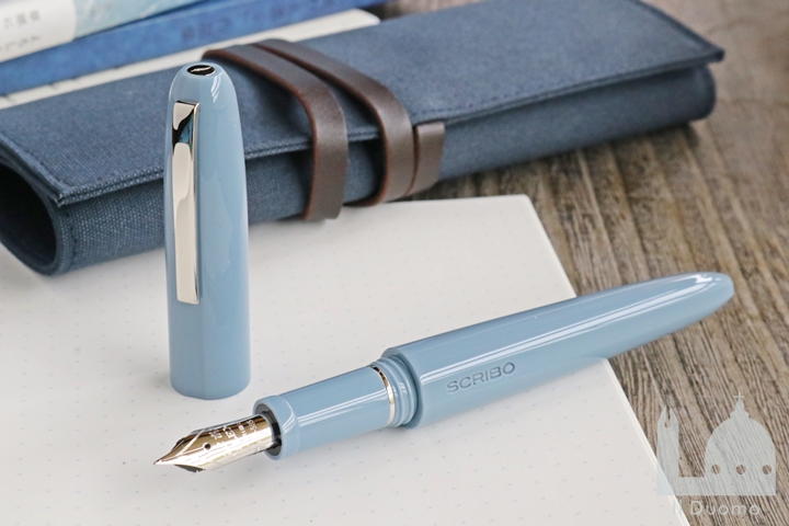 スクリーボ　限定生産品　ピウマ　リエベグリージョ 万年筆 14Kフレックス/18K　SCRIBO　Piuma Lieve Grigio Fountain Pen