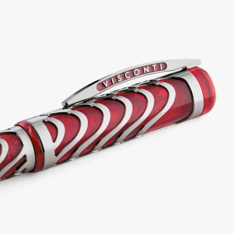 ビスコンティ 限定生産品 スケルトン ロッソ 万年筆